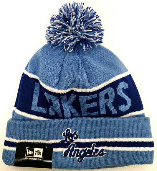 New Era Classic Cuffed Beanie Hat - NBA Los Angeles Lakers