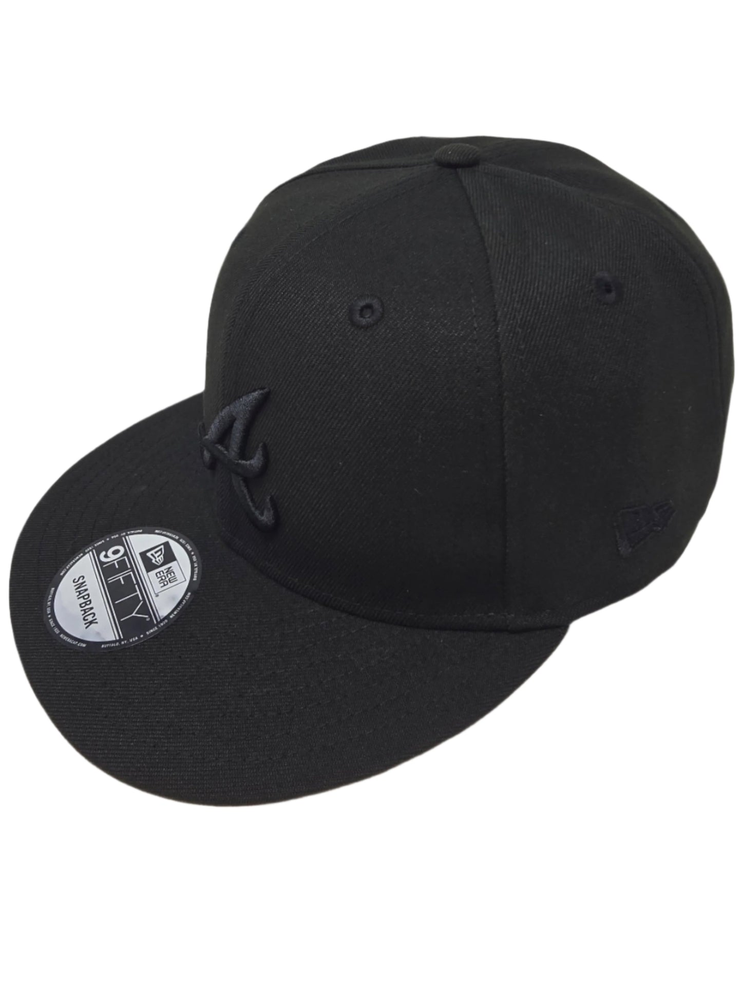 Atlanta Braves Authentic New Era 9FIFTY Blackout Snapback Baseball Cap