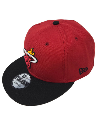 Miami Heat Officially Licensed NBA New Era 9FIFTY Red and Black Snapback