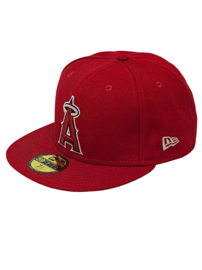 Anaheim Angels New Era Fitted Baseball Cap 59FIFTY - Red