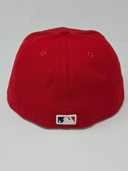 Anaheim Angels New Era Fitted Baseball Cap 59FIFTY - Red