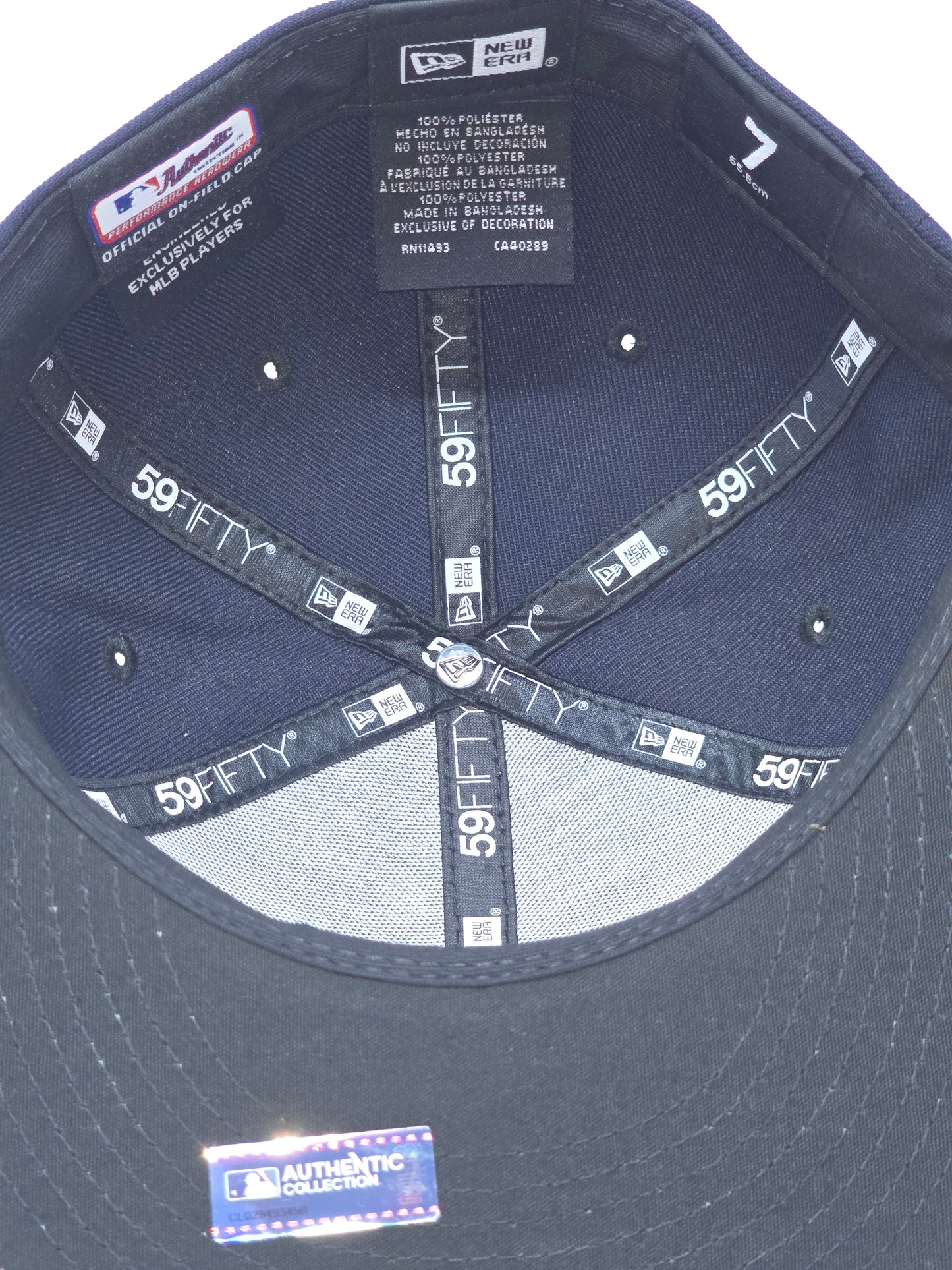 New Era 59FIFTY MLB New York Yankees Authentic Collection On-Field Fitted Hat azul marino/blanco