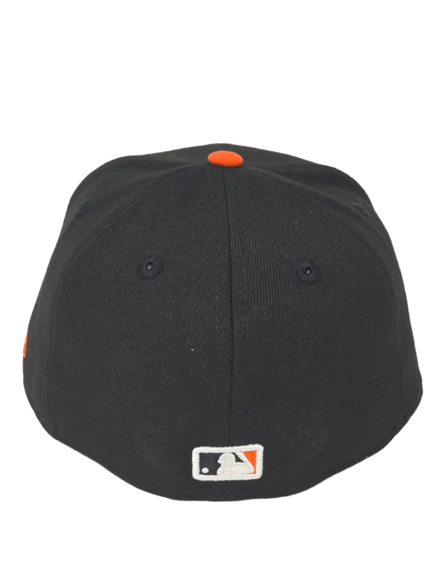 Baltimore Orioles Mascot Logo New Era Fitted Black and Orange Baseball Cap 59FIFTY