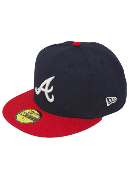 Atlanta Braves New Era Fitted 59FIFTY Fitted Official Team Colors Baseball Cap