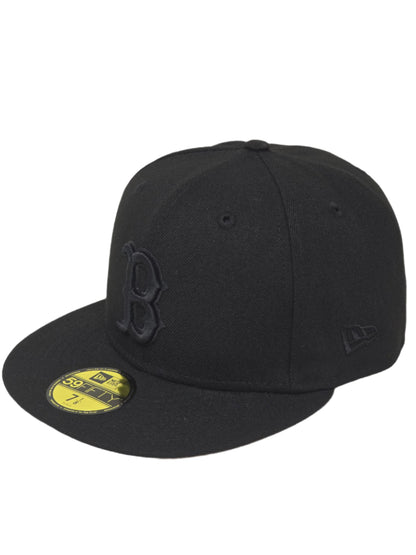 Boston Red Sox New Era Fitted 59FIFTY Blackout Baseball Cap