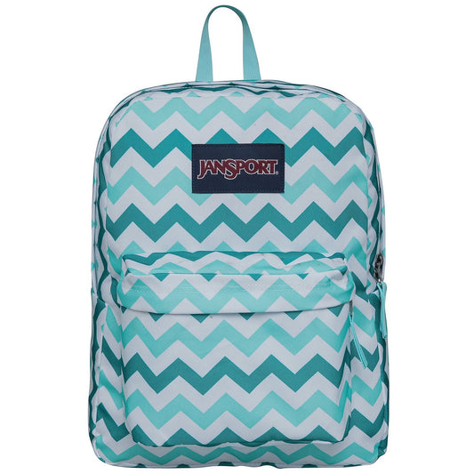 Jansport Superbreak Backpack Aqua Dash Zou Bisou