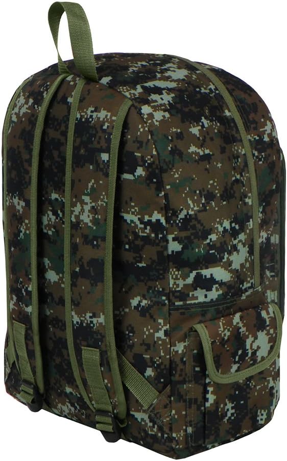 East West U.S.A BC104 Digital Camouflage Military Sports Backpack - Green Camo