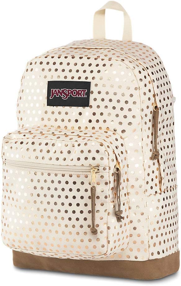 Jansport Right Pack Backpack Gold Polka Dot