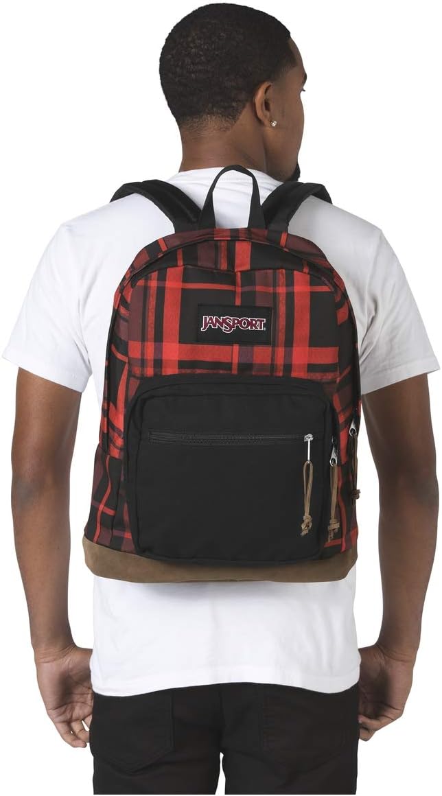 Jansport Right Pack Backpack Red Diamond Plaid