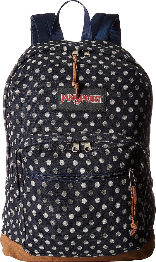 Jansport Right Pack Backpack Navy Twiggy Dot Jacquard