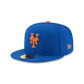 뉴에라 59FIFTY MLB 뉴욕 메츠 어센틱 컬렉션 필드 피티드 모자 블루