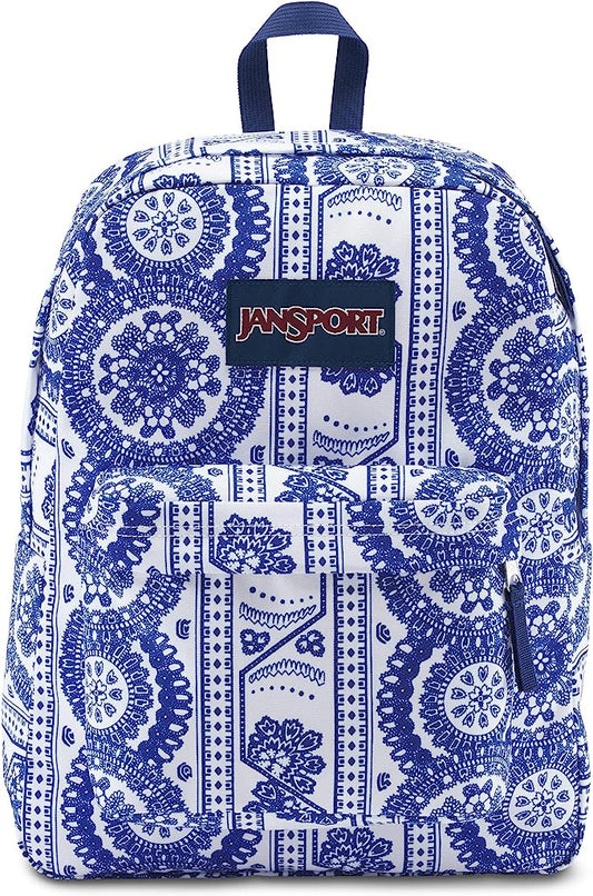 Jansport Superbreak Backpack White Swedish Lace