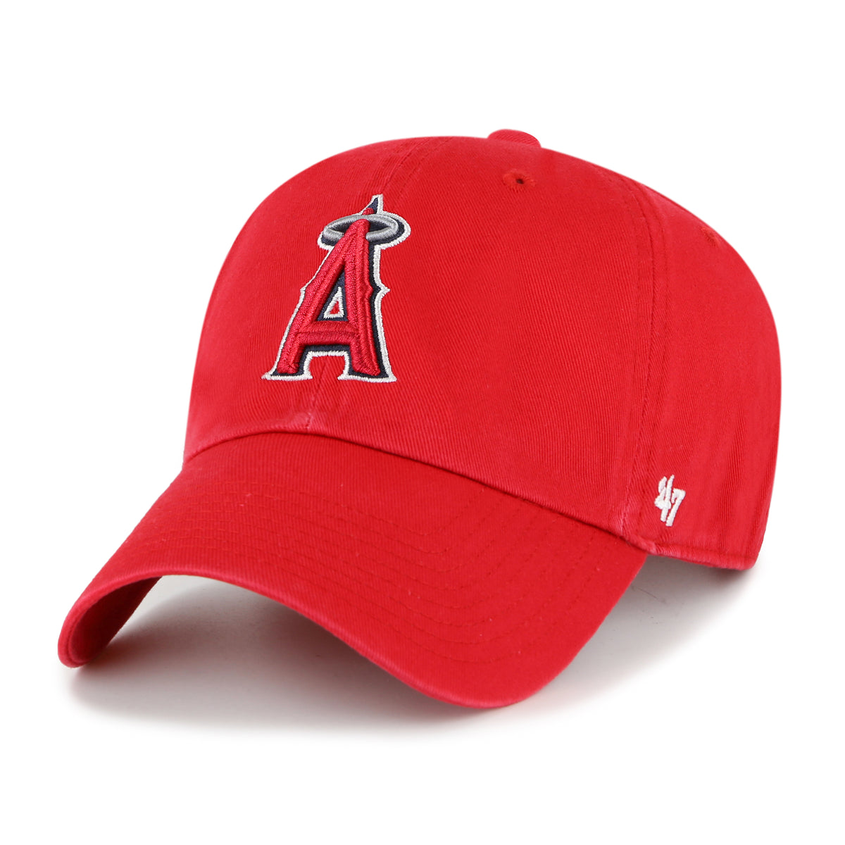 '47 MLB 로스앤젤레스 에인절스 클린업 조절식 모자 빨간색
