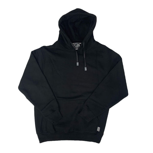 Pro 5 - Sudadera con capucha y forro polar para hombre, peso pesado, color negro