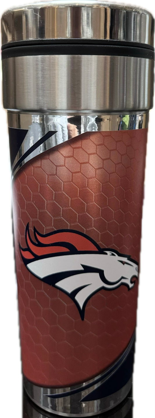 Denver Broncos Travel Tumbler Stainless Steel 22oz - Orange