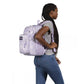 JanSport Backpack Big Student Patchwork Waves Purple