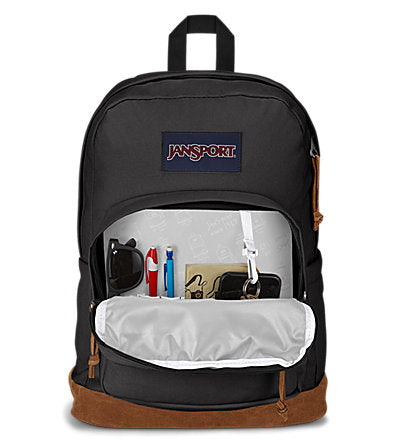 JanSport 오른쪽 팩 BLACK 노트북 학교 배낭 JS0A4QVA008 