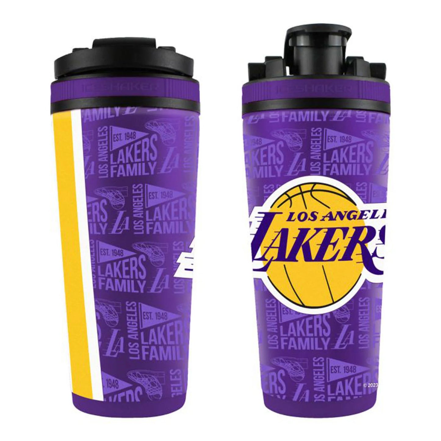 Los Angeles Lakers WinCraft 26oz. 4D Stainless Steel Ice Shaker Bottle