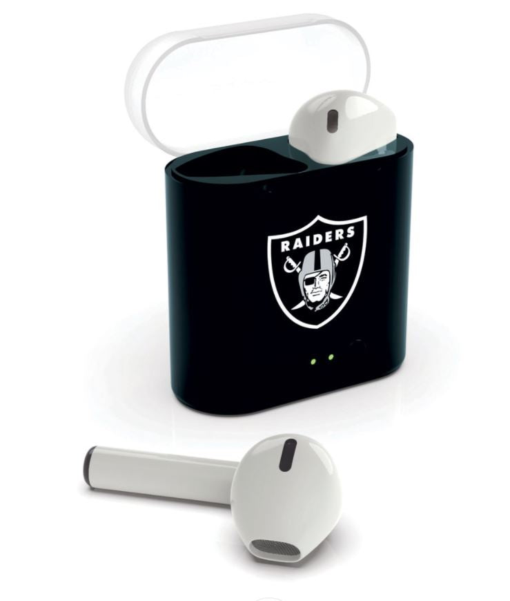 NFL Las Vegas Raiders True Wireless Bluetooth Earbuds