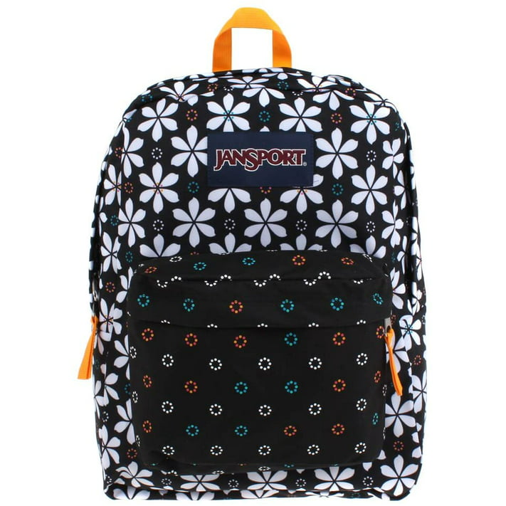 Jansport Superbreak Backpack Black Floral Geo