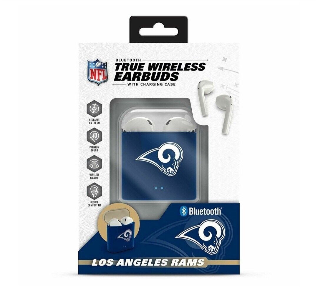 NFL Los Angeles Rams True Wireless Bluetooth Earbuds
