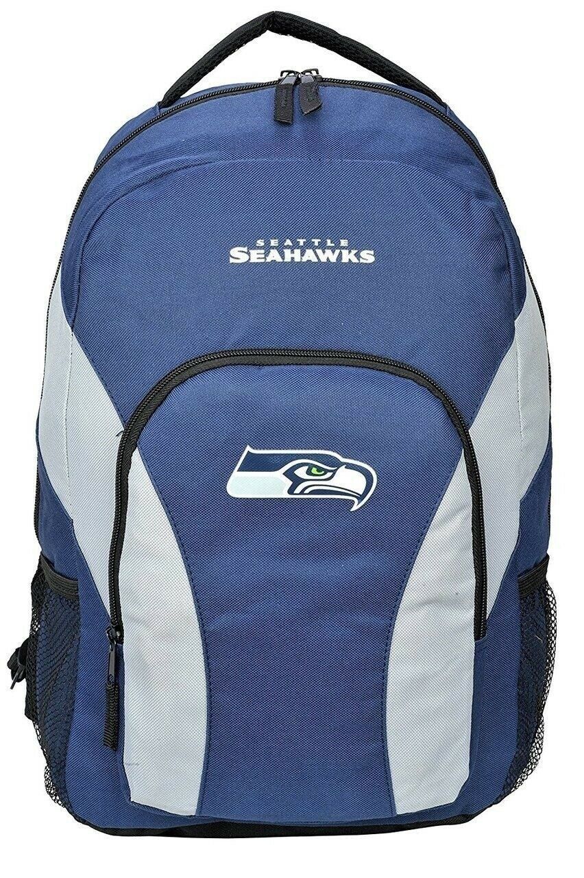 NFL Seattle Seahawks NFL DraftDay Backpack, Navy/Gray