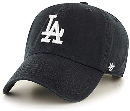 '47 MLB Los Angeles Dodgers Clean Up Adjustable Hat Black/White