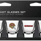 San Francisco 49ers Shot Glasses Set Four 2oz