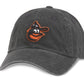 American Needle MLB Baltimore Orioles Black New Raglin Under Visor Adjustable Cap