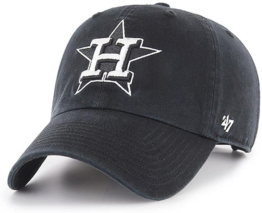 '47 MLB 휴스턴 애스트로스 클린업 조절식 모자 블랙/화이트