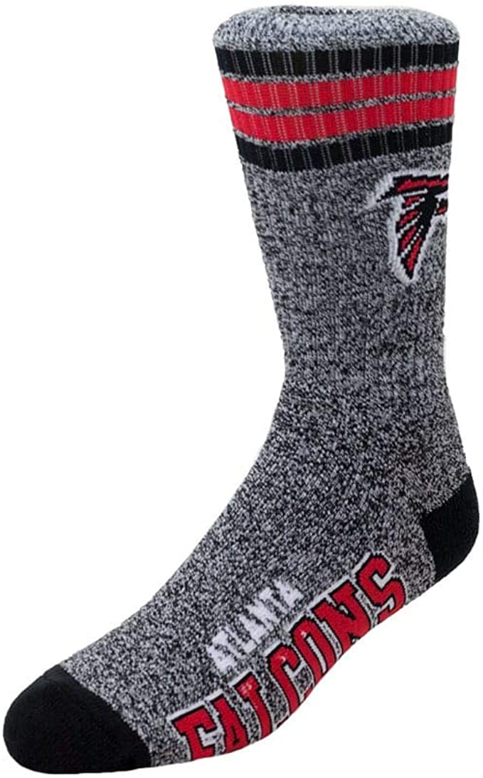 FBF Got Marbled Crew Socks Atlanta Falcons Large(10-13)