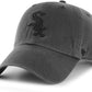 '47 MLB 시카고 화이트삭스 클린업 조절식 모자 차콜/블랙