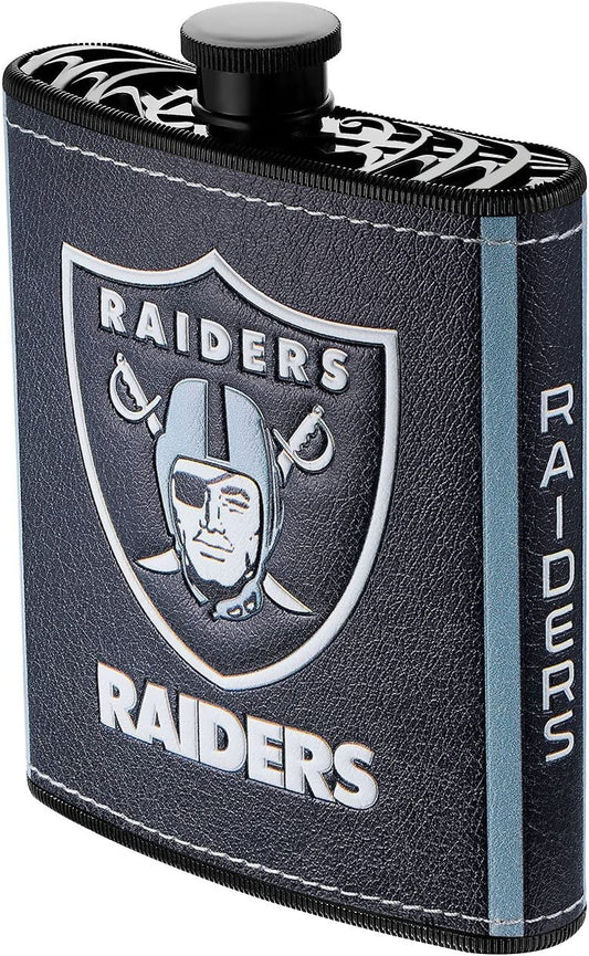 Petaca de plástico de Los Vegas Raiders, 7 onzas 