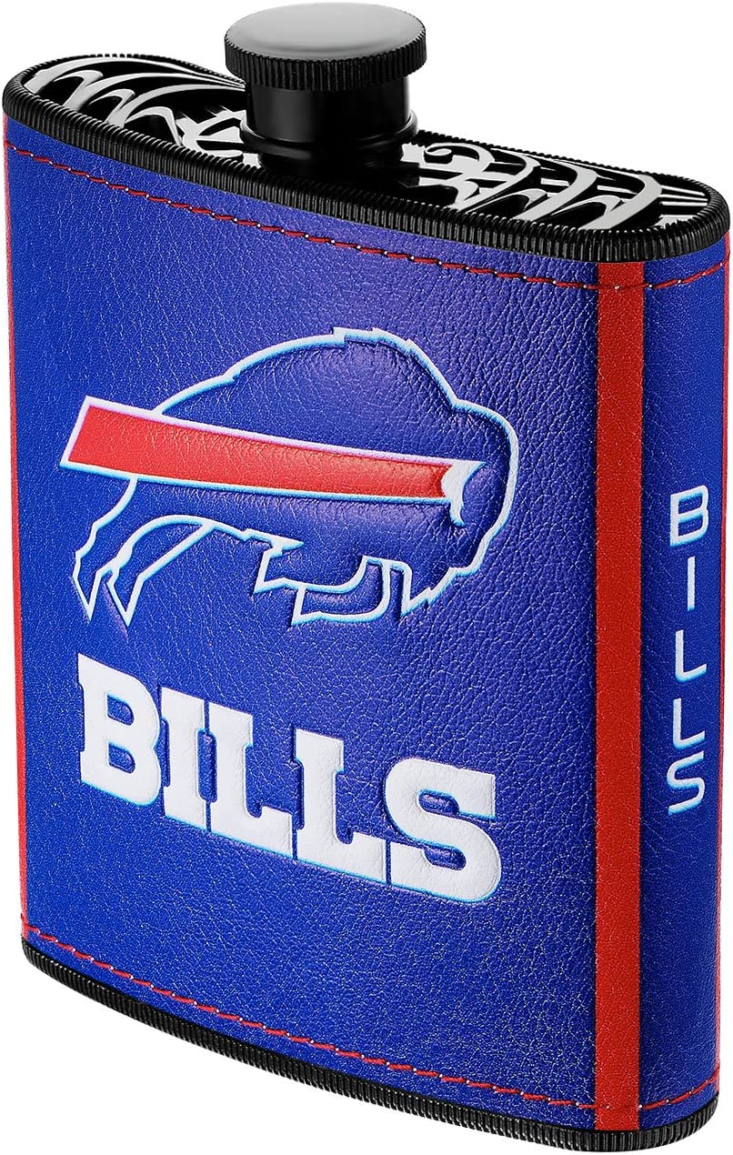 Buffalo Bills Plastic Hip Flask, 7-ounce