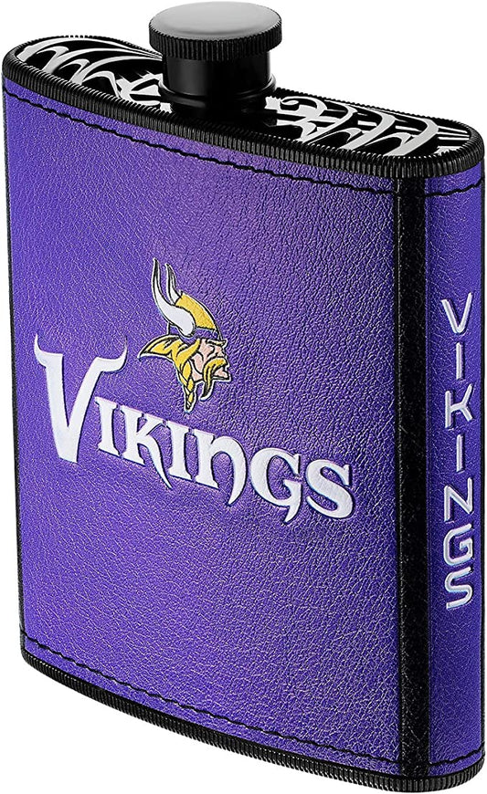 Petaca de plástico de los Minnesota Vikings, 7 onzas 