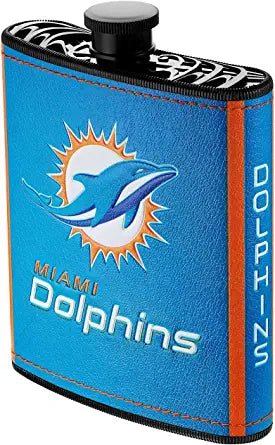 Petaca de plástico Miami Dolphins, 7 onzas 