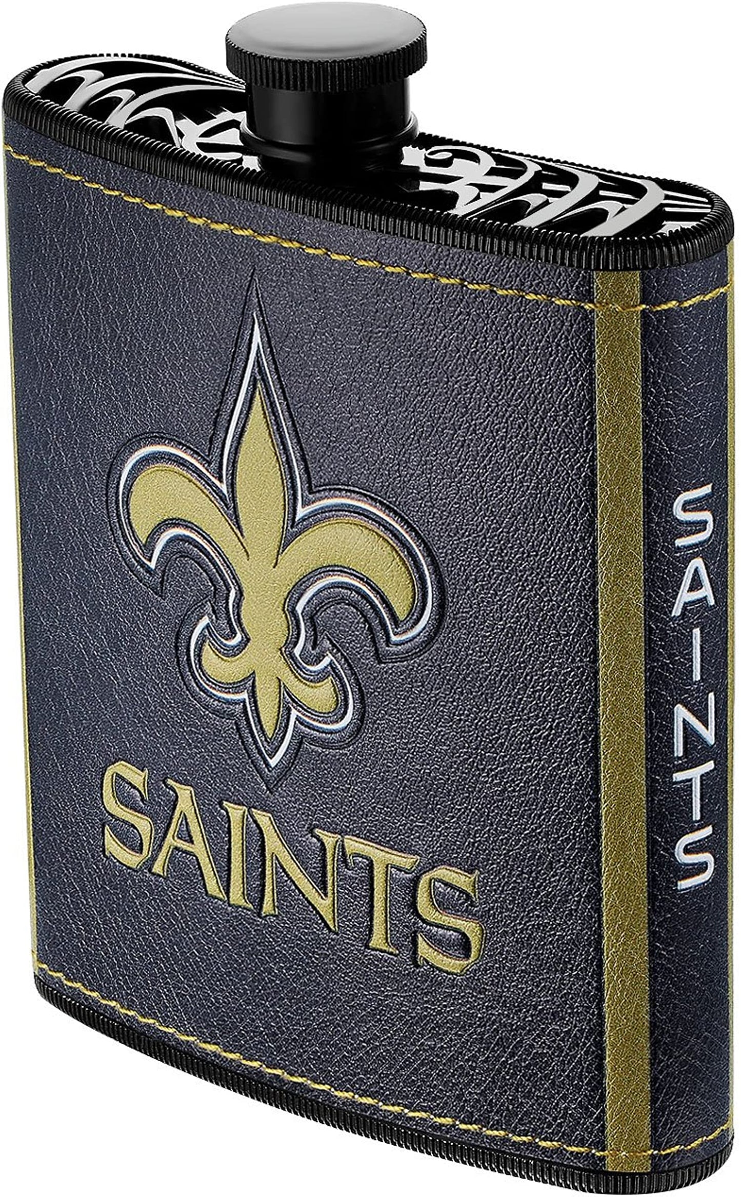 Petaca de plástico de los New Orleans Saints, 7 onzas 