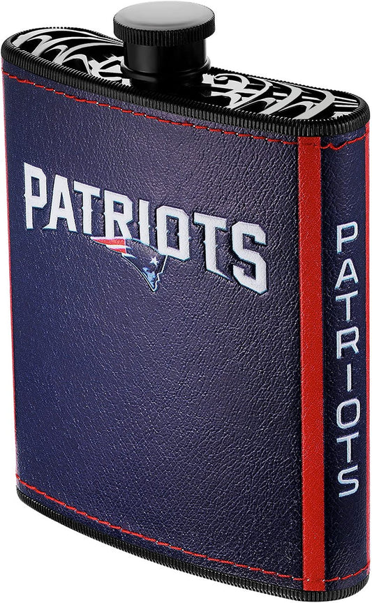 New England Patriots 플라스틱 힙 플라스크, 7온스 