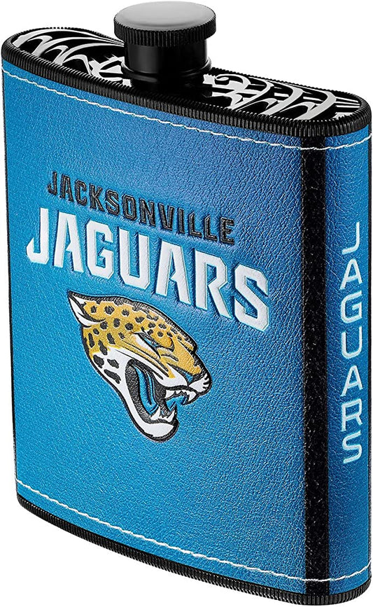 Petaca de plástico de los Jacksonville Jaguars, 7 onzas 