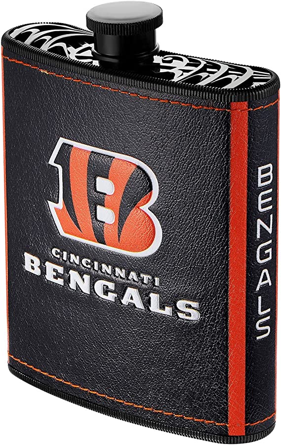 Cincinnati Bengals Plastic Hip Flask, 7-ounce