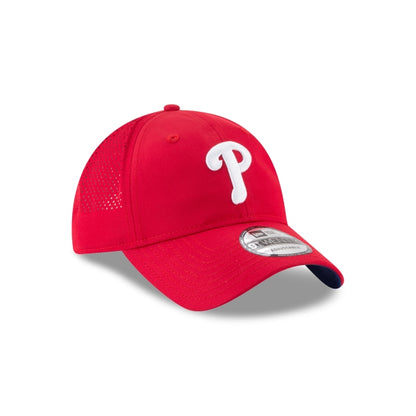 New Era Philadelphia Phillies Perforated Pivot 9TWENTY Adjustable Hat - Red