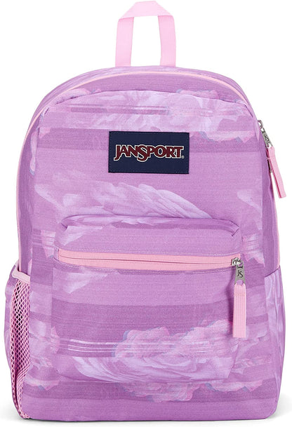 JanSport Cross Town, Static Rose, mochila escolar rosa de talla única 