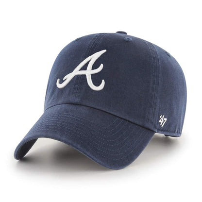 '47 MLB 애틀랜타 브레이브스 네이비 클린업 조절식 모자