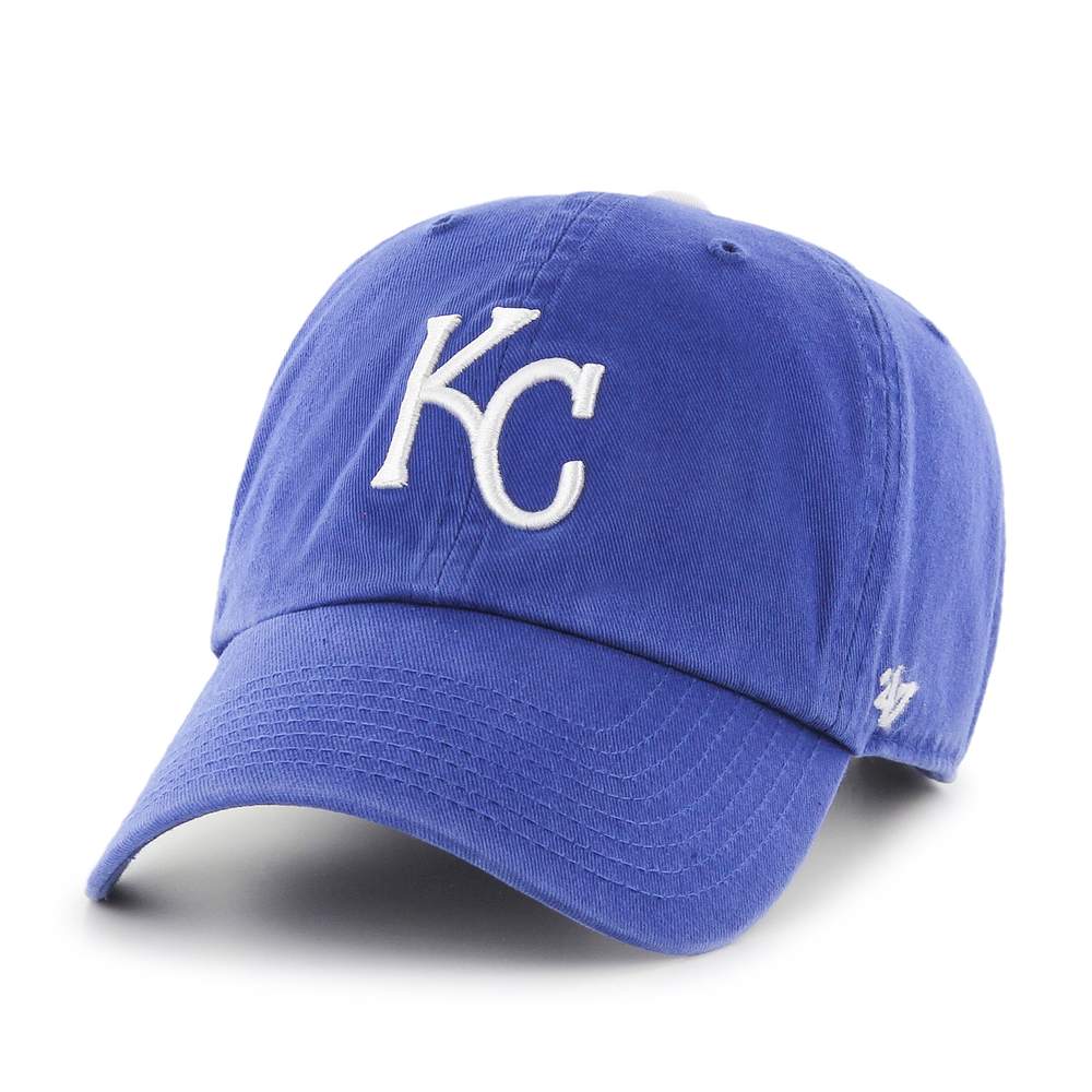 '47 MLB 캔자스시티 로열스 클린업 조절식 모자 로얄 블루