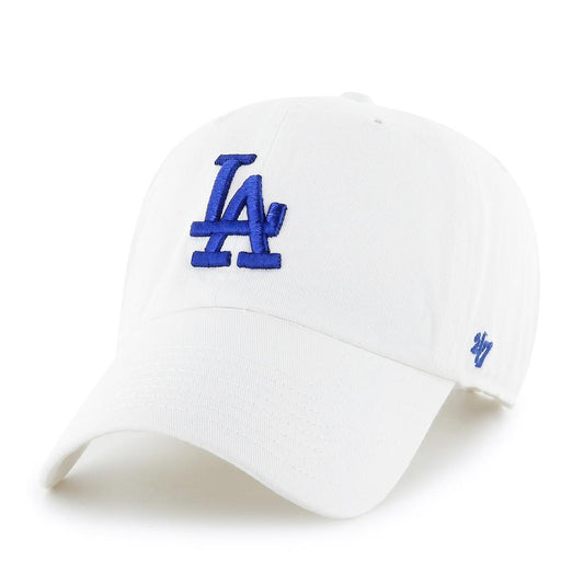 '47 MLB Los Angeles Dodgers Clean Up Gorra Ajustable Blanco