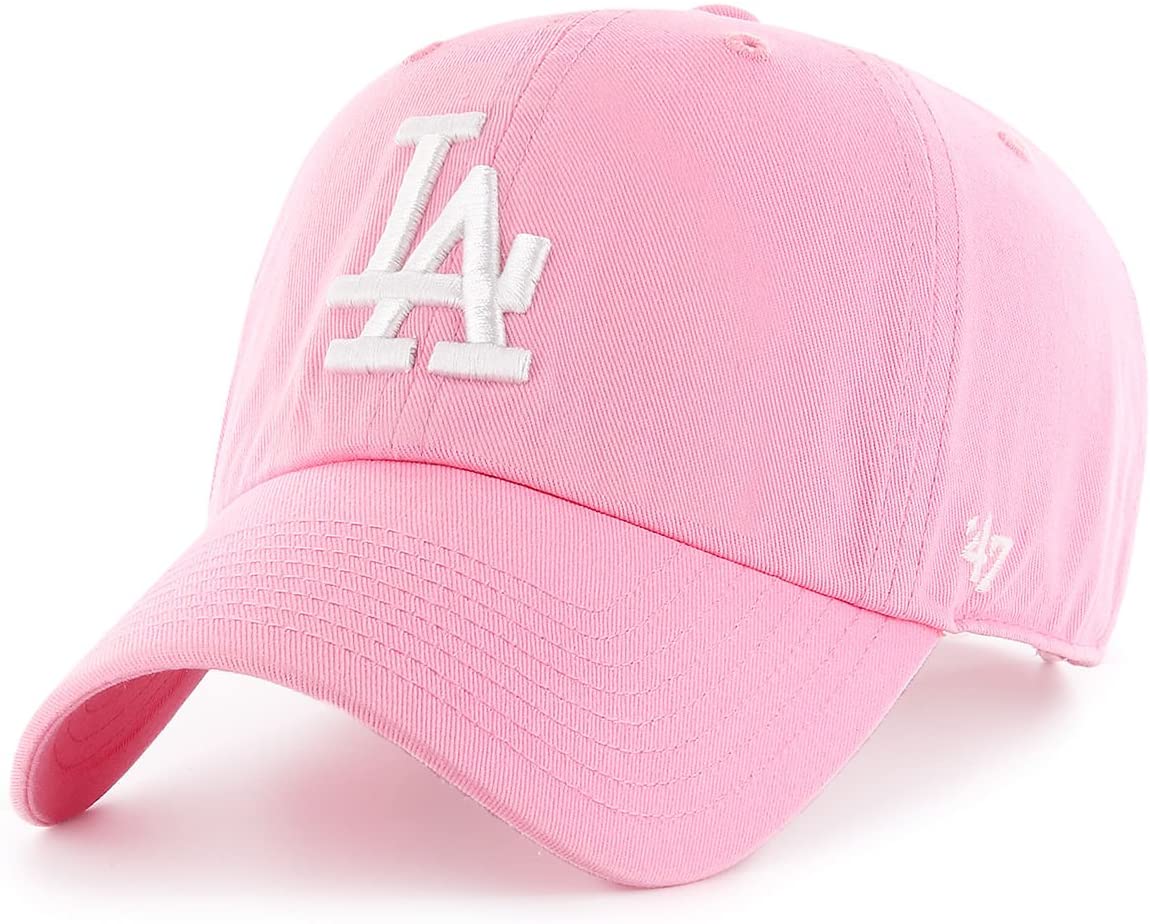 '47 브랜드 MLB 로스앤젤레스 다저스 클린업 조절식 모자 로즈 핑크