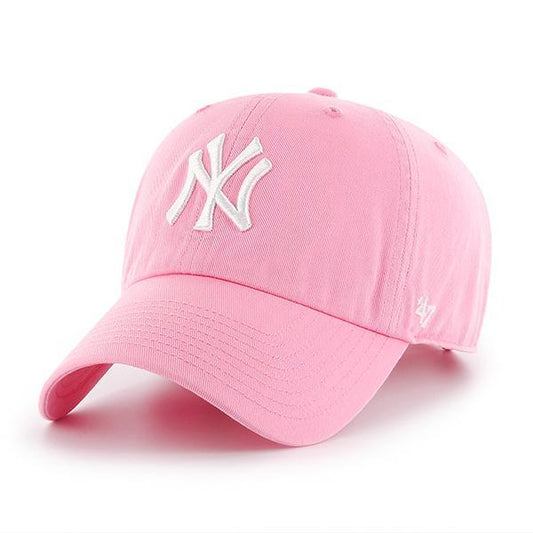 '47 Brand MLB New York Yankees Clean Up Adjustable Hat Rose Pink