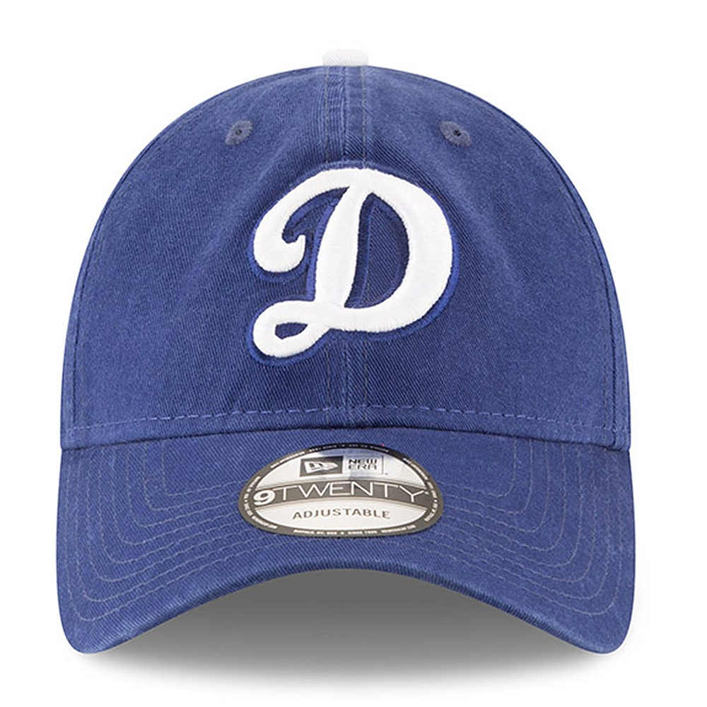 뉴에라 MLB 로스앤젤레스 다저스 코어 클래식 D 로고 9Twenty 조절식 모자 로얄 블루