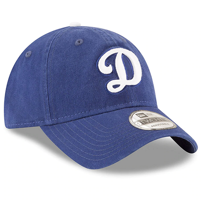 뉴에라 MLB 로스앤젤레스 다저스 코어 클래식 D 로고 9Twenty 조절식 모자 로얄 블루