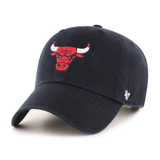 '47 Brand NBA Chicago Bulls Clean Up - Gorro ajustable, color negro